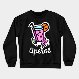 Tropical Spritz Cocktail Bartender Retro Pink Crewneck Sweatshirt